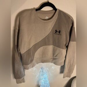 Under Armour Women's Brown and Taupe Crew Neck Sweater